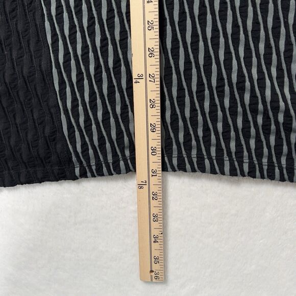 Ali Miles Pullover Tunic Top Womens Sz 1X Black Gray Textured 3/4 Sleeve Dress - Picture 11 of 11